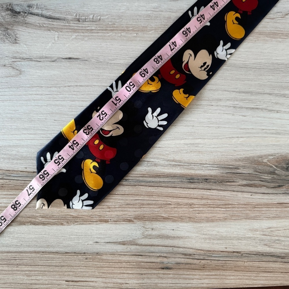 Vintage Disney Mickey Mouse Tie | Rudy Cervantes Los Angeles | 59” Novelty Tie - Picture 6 of 10